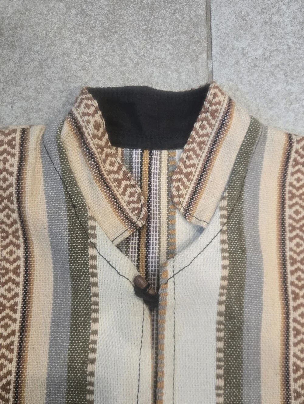 Vtg Southwestern Woven Tapestry Vest